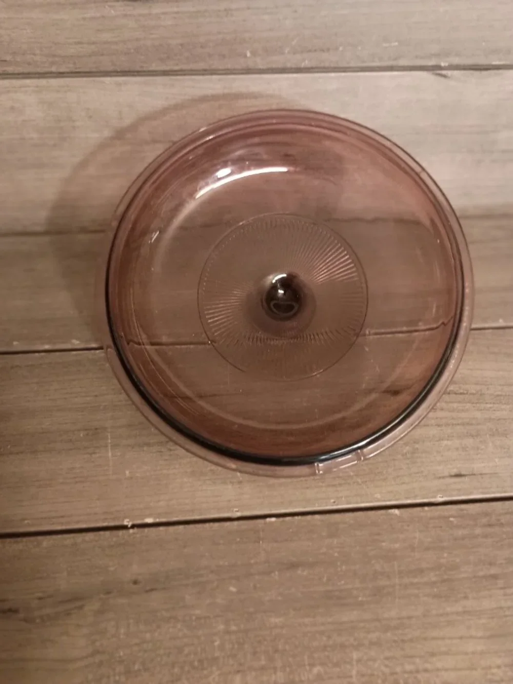 Vintage Pyrex V-2.5-C Cranberry 8.5